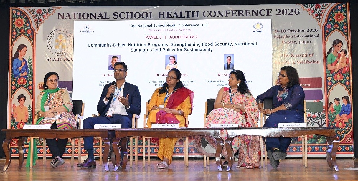 Panelists discuss school health and community-driven nutrition.