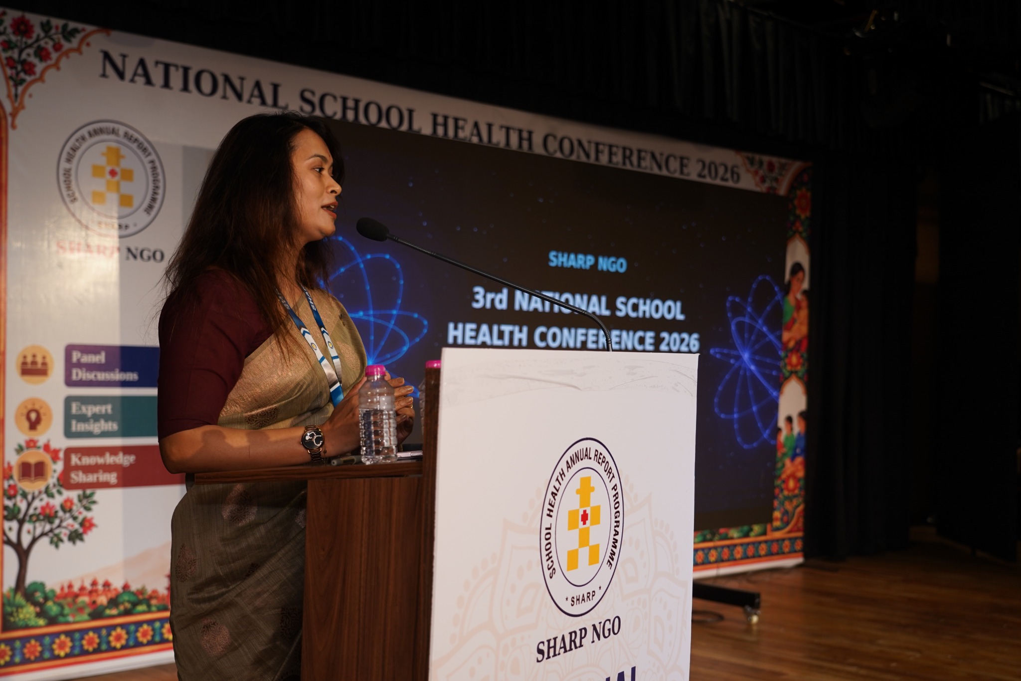 An abstract presenter shares her work at the National School Health Conference 2026.